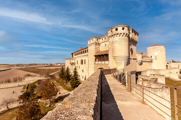 Fototapeta premium Medieval Castle of the Dukes of Alburquerque or Cuellar - Segovia.