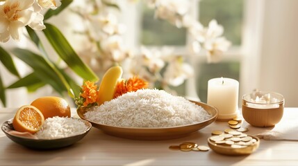 Traditional Vishu Kani Composition for Kerala Festival