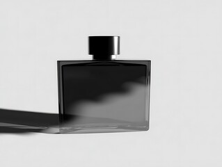 Obraz premium Empty black perfume bottle