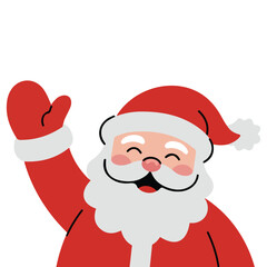 Jolly Saint Nick festive season vector artwork