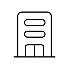 Apartment Building icon vector