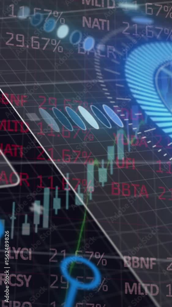 Poster animation of black background over data processing