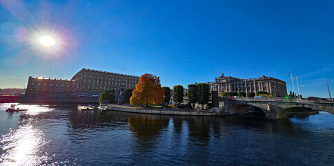 Fototapeta premium wonderful views of the capital of Sweden, Stockholm in great weather
