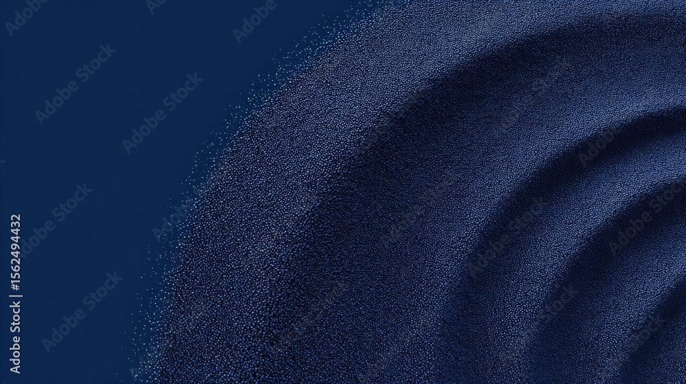 Poster close-up of a dark blue fabric with a textured surface. the fabric appears to be made of a shiny, te