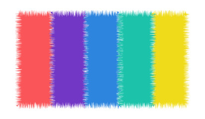 Colorful Stripes, Abstract Color Bars, Textured Color Blocks, Red Purple Blue Teal Yellow, Vibrant Abstract Background, Five Colors Abstract, Jagged Edge Color Spectrum, Modern Art Colors,