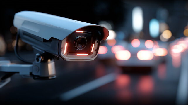 Smart Traffic Surveillance Camera: nighttime city highway monitoring for safety analytics and intelligent transport systems.
