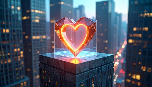 Solid cornerstone with a glowing icon representing a company's core values