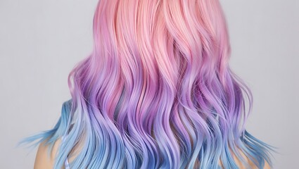 Pastel Pink, Purple, and Blue Ombre Hair A Dreamy Hairstyle