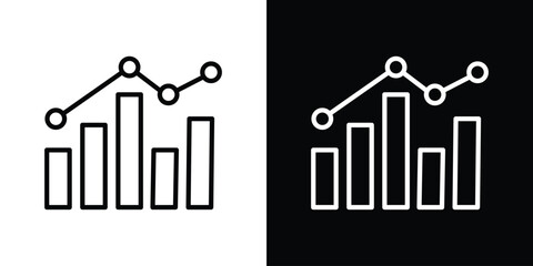 Benchmarking icon Black and White Vector Graphic