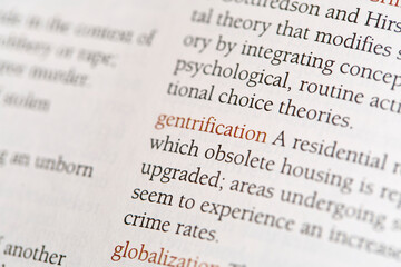 Detail of a Book Page with Definition of 