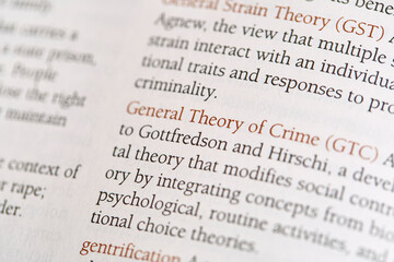 Detail of a Book Page with Definition of 