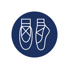 Ballet icon vector