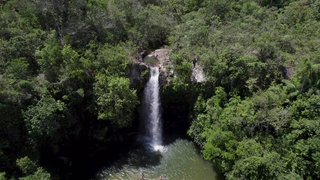 BRAZILIAN BIG AND BEAUTIFUL WATERFALL - CACHOEIRA DO ABADA, GOI&Aacute;S