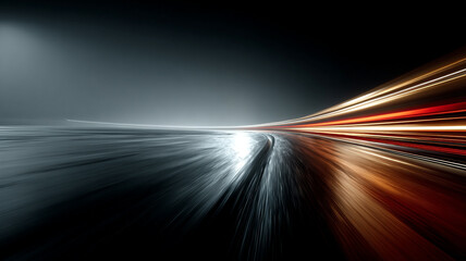 Sleek lines in motion with speed trails