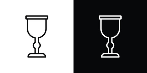 Goblet icon Black and White Vector Graphic