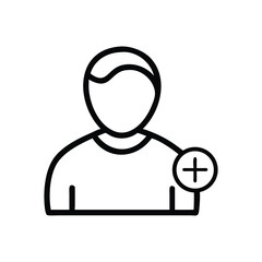 Person add icon plus symbol