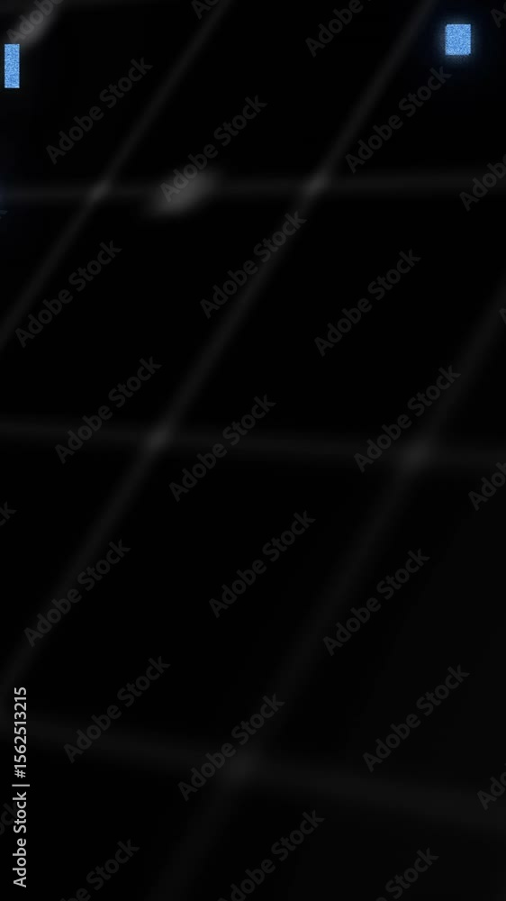 Poster Animation of digital data processing with world map over black background