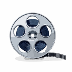 Film reel &ndash; coiled strip with open center
