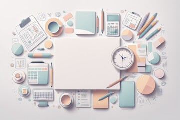 3d illustration of a medical office