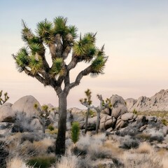 joshua tree in the desert