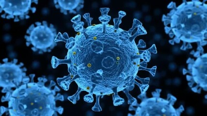 Virus or bacteria model  showing scientific study or pandemic awareness
 - Powered by Adobe