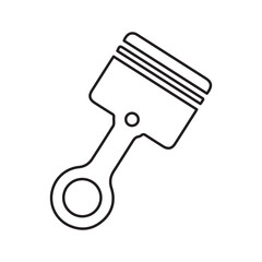 piston line icon
