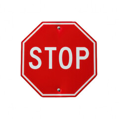 Obraz premium Stop Sign PNG Isolated on Transparent Background – Realistic or Vector Red Octagon Stop Traffic Sign for Road Safety, Transportation Design, Warning Symbols, Navigation Icons, and Educational Use