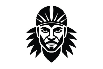 indian brother face vector illustration 