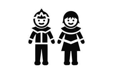 kids in costume vector illustration 