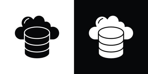 Cloud server icon symbol. simple design editable.