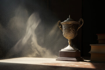 Trophy with no inscription, collecting dust