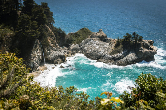 McWay Falls, big sur california waterfall