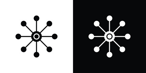 Fototapeta premium Multichannel icon symbol. simple design editable.