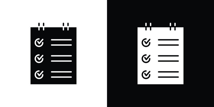 Reservation icon symbol. simple design editable.