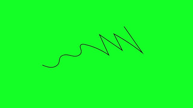 Simple hand-drawn icon graphic animation on a green background. Ideal for explainer videos, presentations, and creative edits. Green screen allows easy keying and integration into any project.