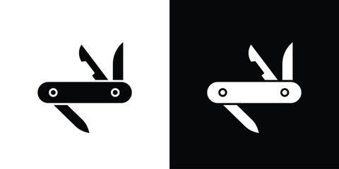 Swiss Knife icon vector, Symbol, logo illustrations