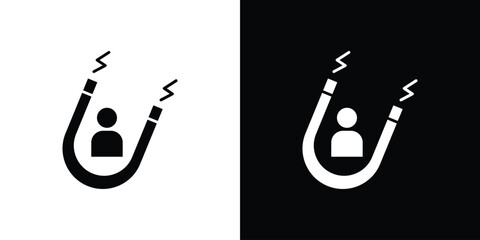 User engagement icon symbol. simple design editable.