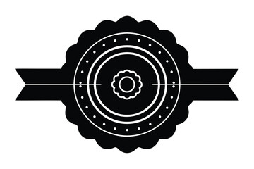 raksha bandhan badge vector illustration 