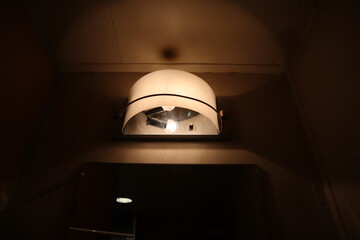 lamp on the ceiling