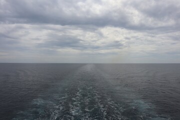 clouds over the sea