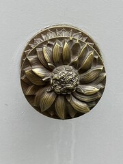 Sun flower door knob
