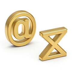 set of gold icons
