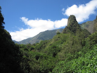 Blue skies at Maui, Hawaii
