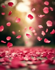 Romantic Rose Petals – Isolated and Decorative Elements for Design