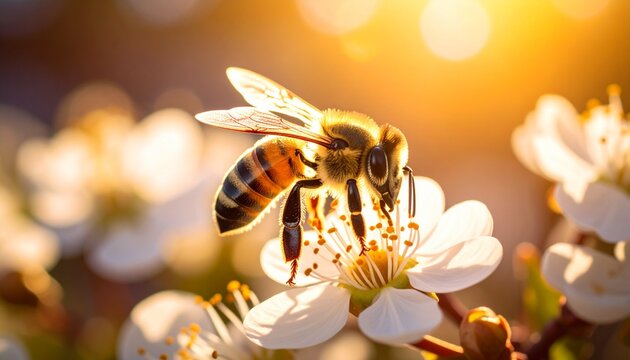 bee on flower