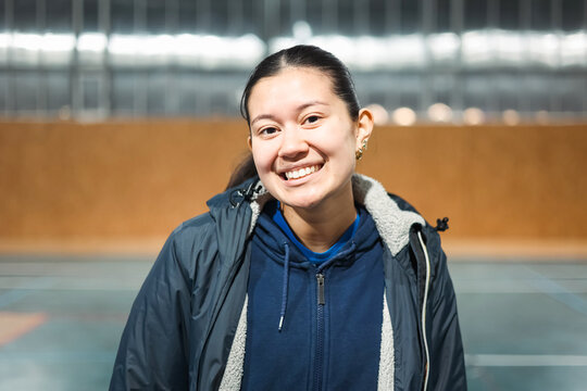 Natural Authentic Smile of Young Girl