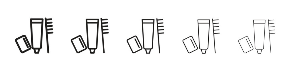 hygiene kit icon logo set concept stock vector illustration.