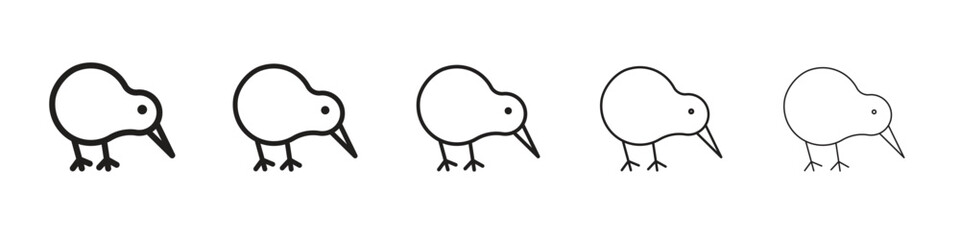 Kiwi bird icon vector, Symbol, logo illustrations