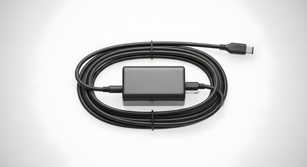 Usb c charger power adapter cable cord for laptop phone tablet fast charging replacement accessory black