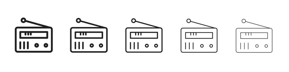 Radio icon vector, Symbol, logo illustrations